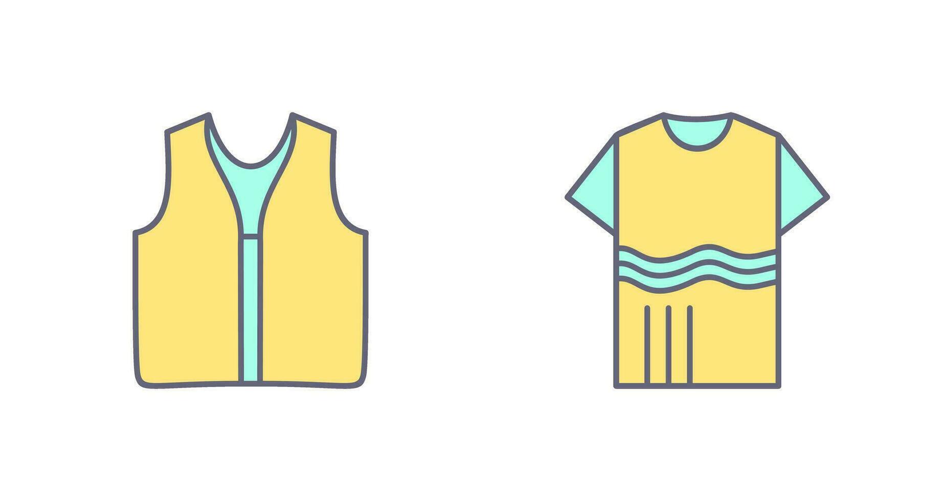 Swimming Vest and Accessory Icon vector