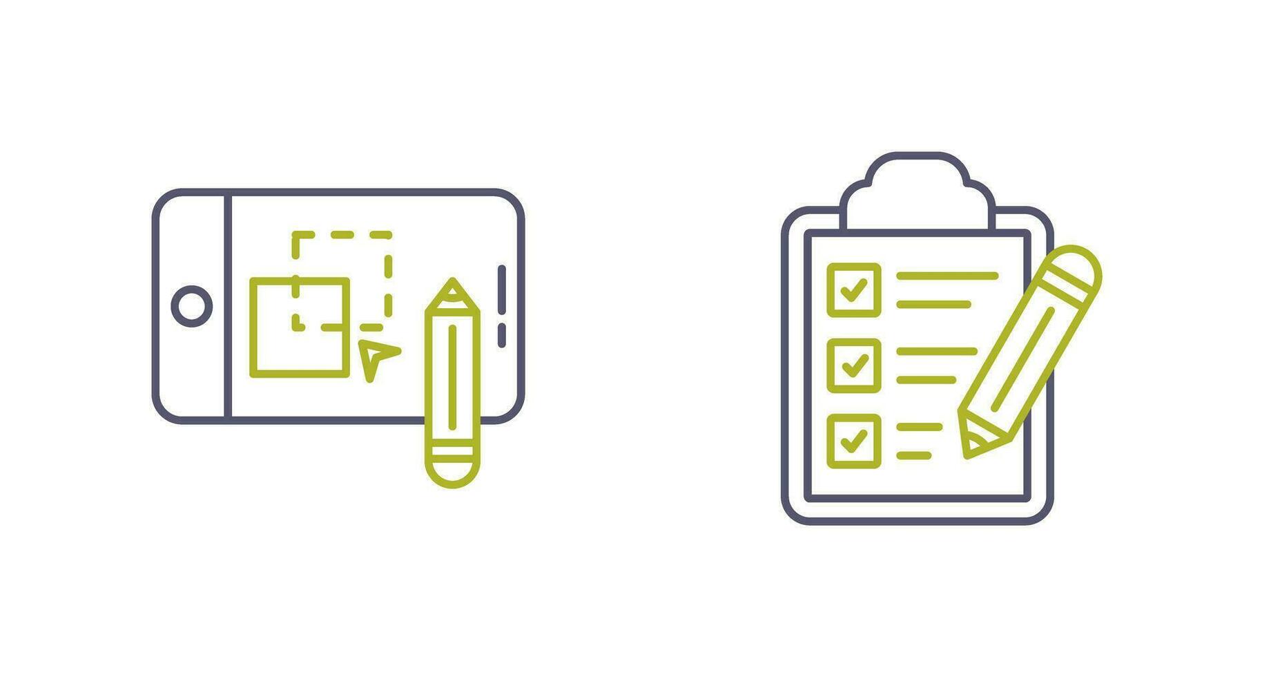 Pathfinder and Checklist Icon vector