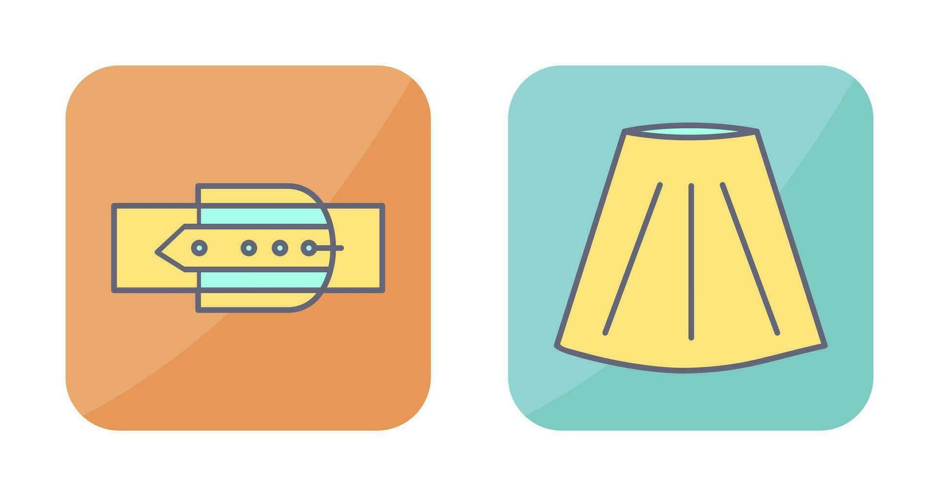 Skirt and Belt Icon vector