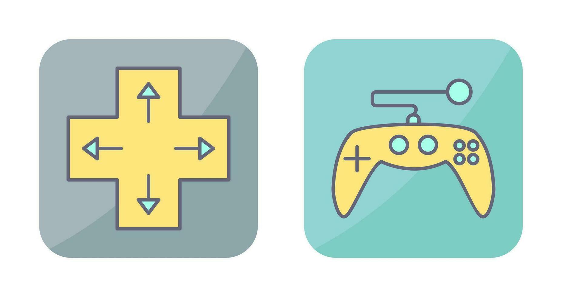 Direction Key and Gaming Control Icon vector