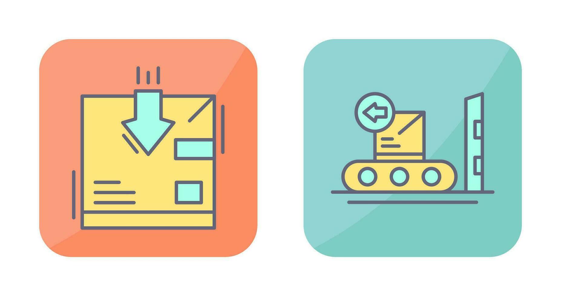 return and delivery Icon vector