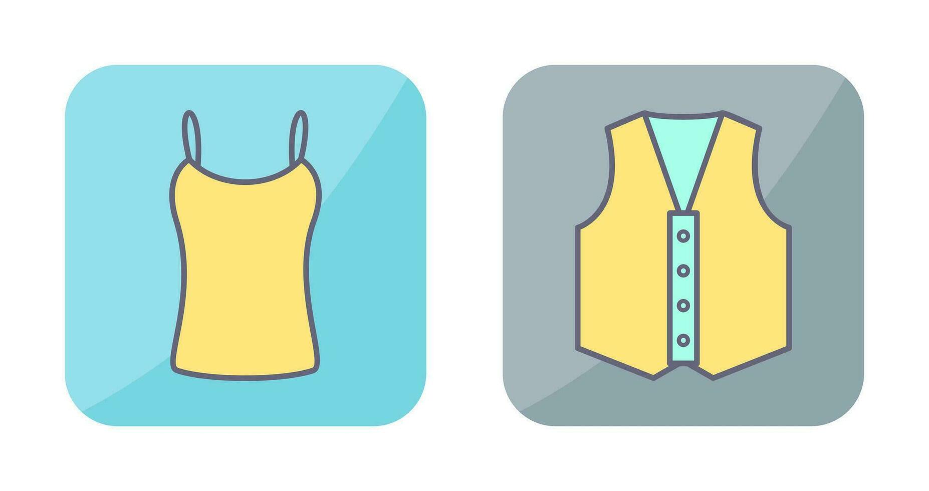 Ladies Vest and safety Icon vector