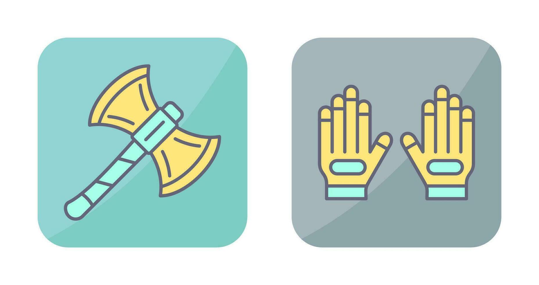 Axe and Glove Icon vector