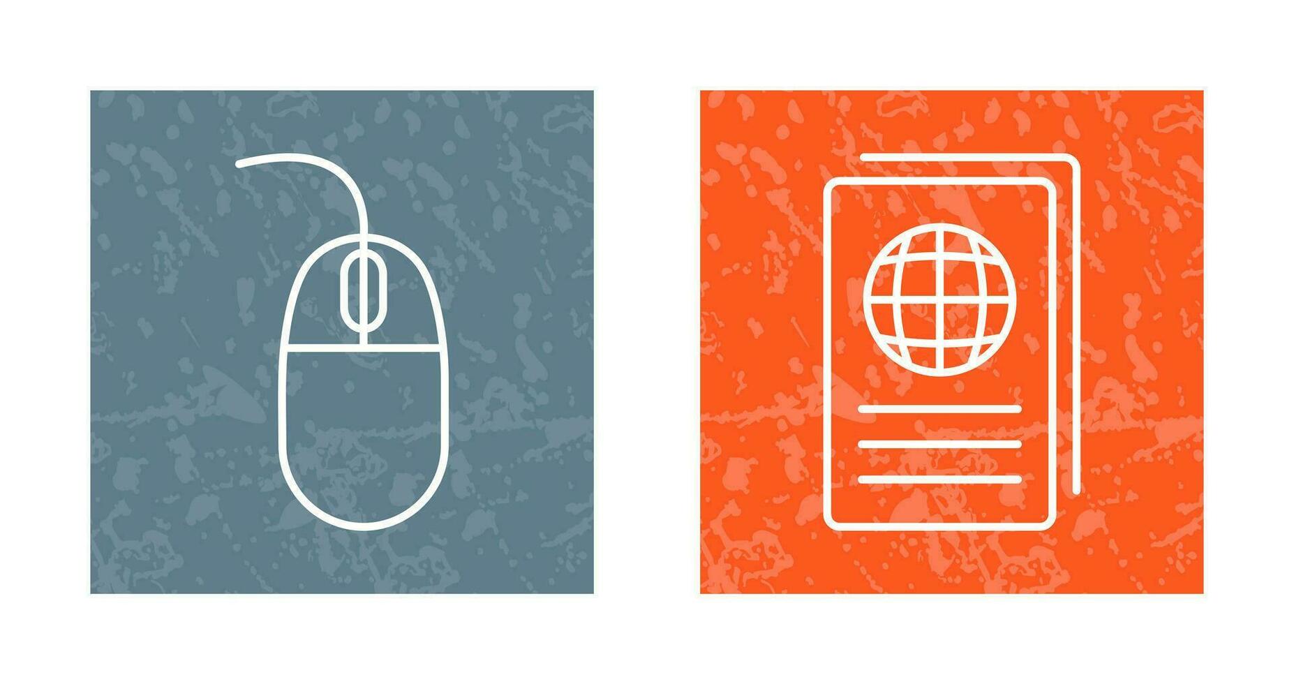 Mouse and Global Report Icon vector