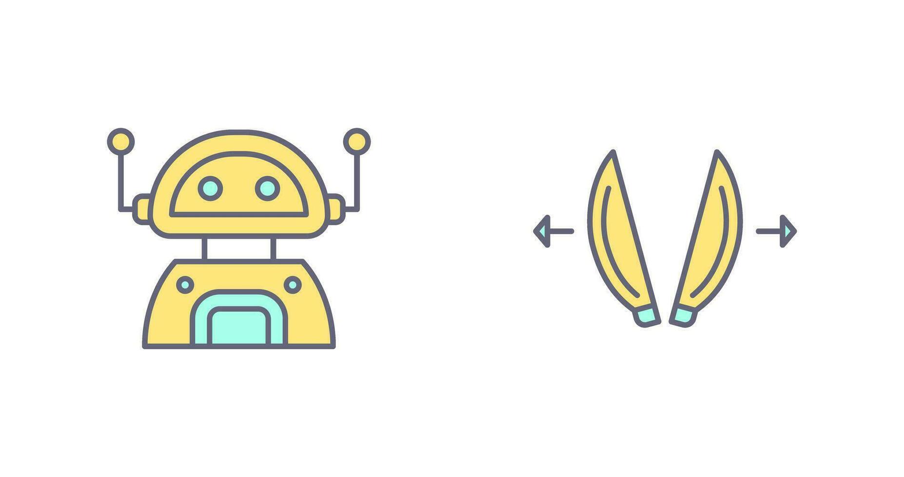 robot and playload Icon vector