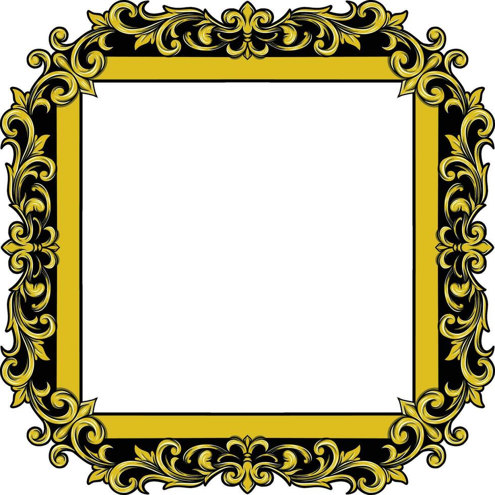 Ornament Border Frame Simple Vintage vector