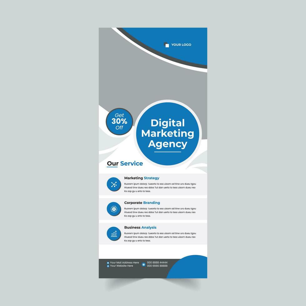 Corporate Rollup Banner 2023 vector