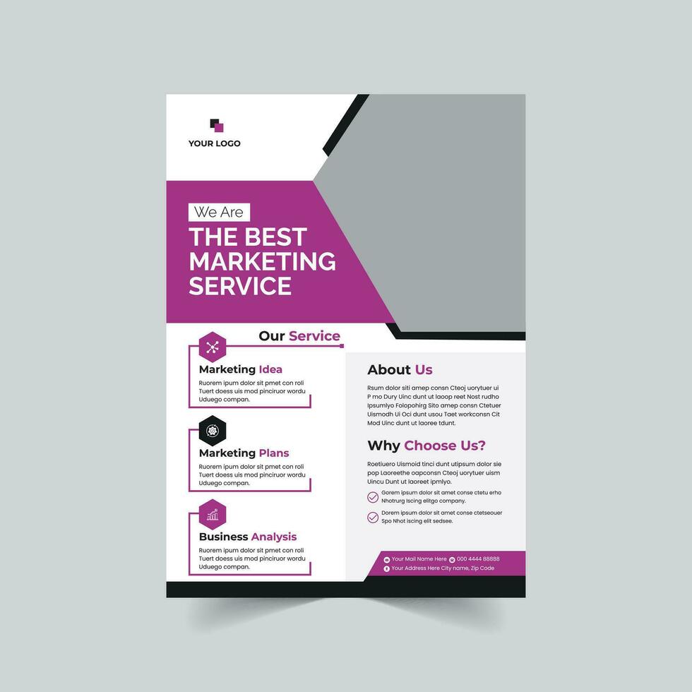 Corporate Flyer Layout vector