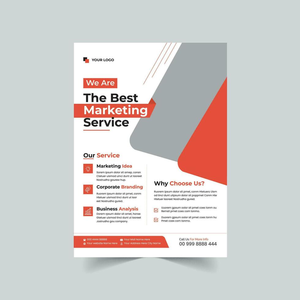 Corporate Flyer Layout vector