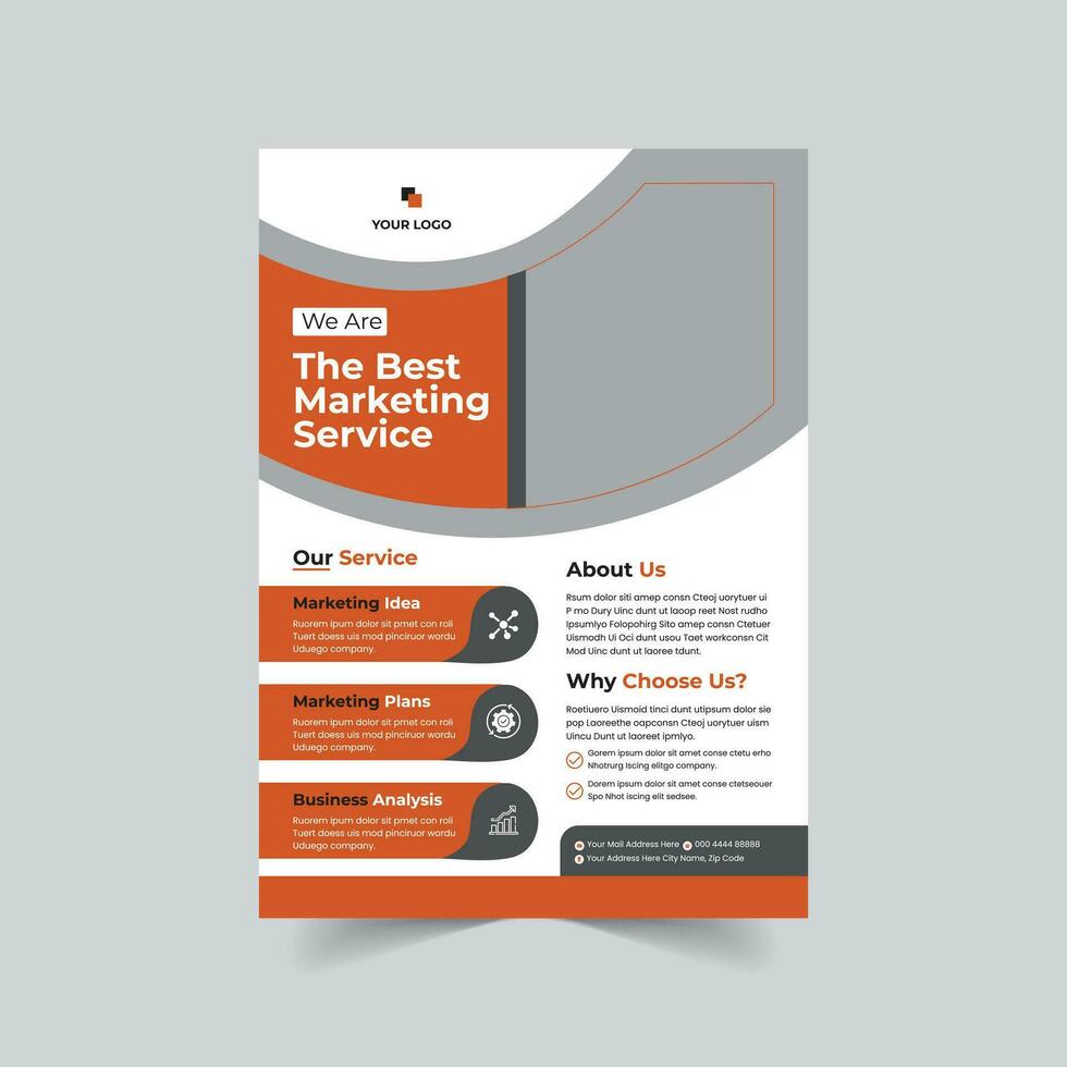 Corporate Flyer Template 2023 vector
