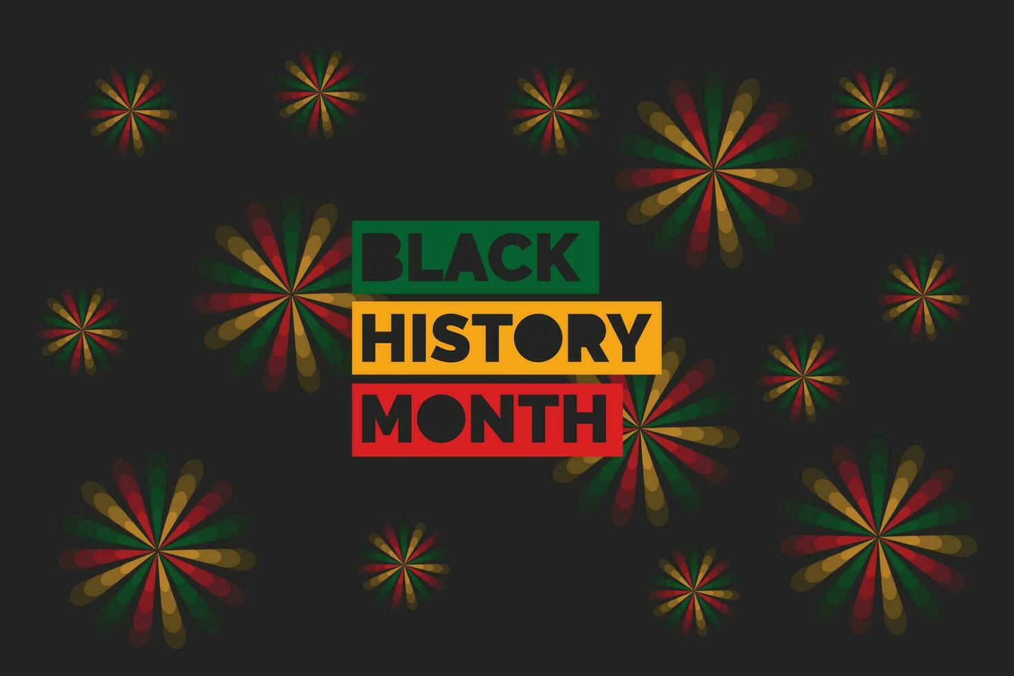 negro historia mes africano americano historia celebracion vector ilustración, póster, tarjeta, bandera, antecedentes. vector ilustración