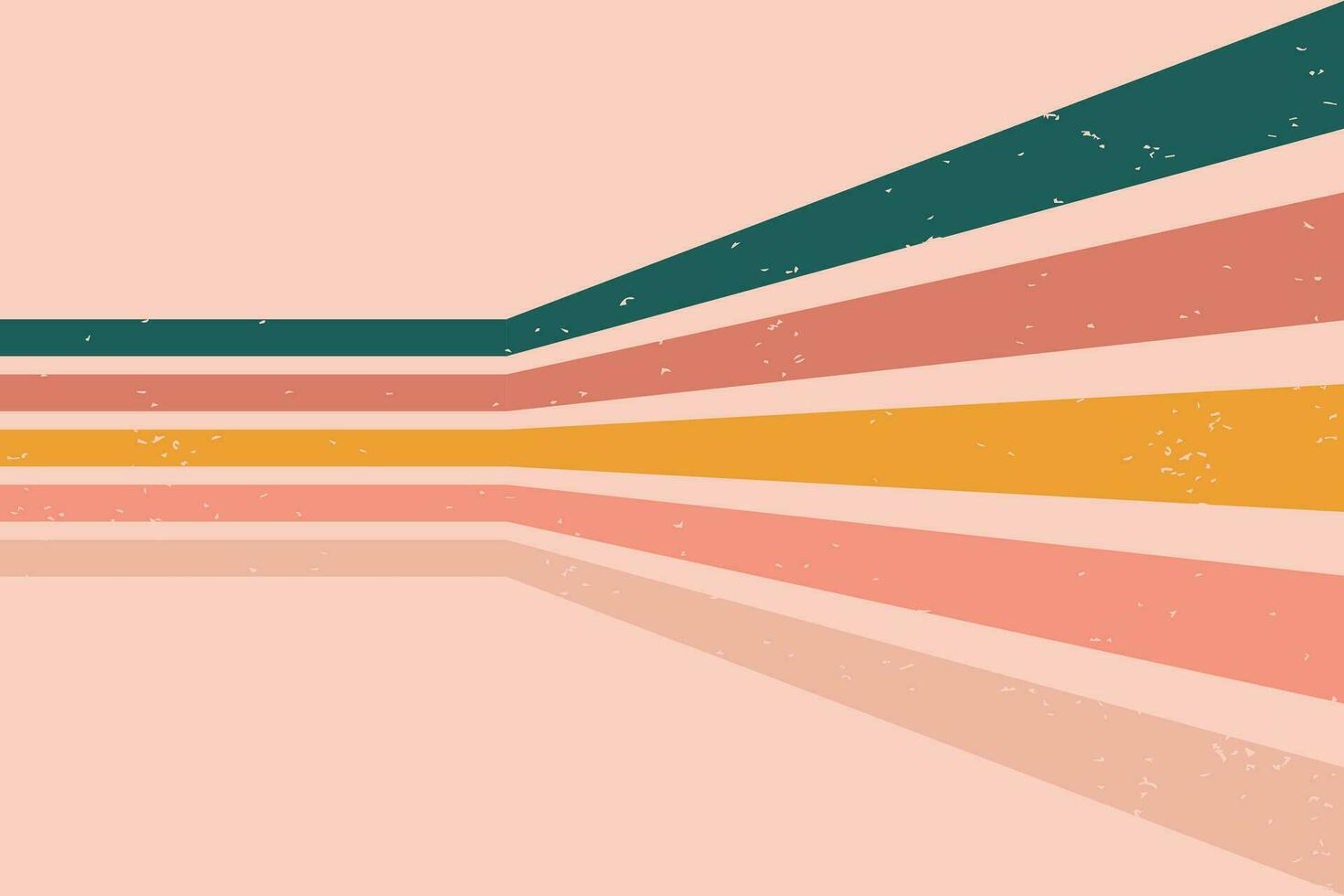 Groovy abstract rainbow swirl background. Retro 1960s and 1970s vector design style. Sun and rainbow swirl pattern,   textured wavy shapes design, banner, vintage poster vibes, Funky ray elements.