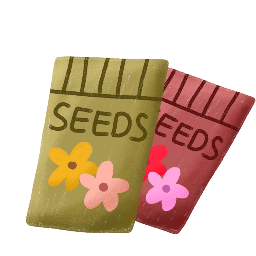 seed packets with flowers on them png