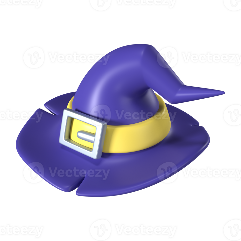 Witch Hat 3D Illustration Icon png