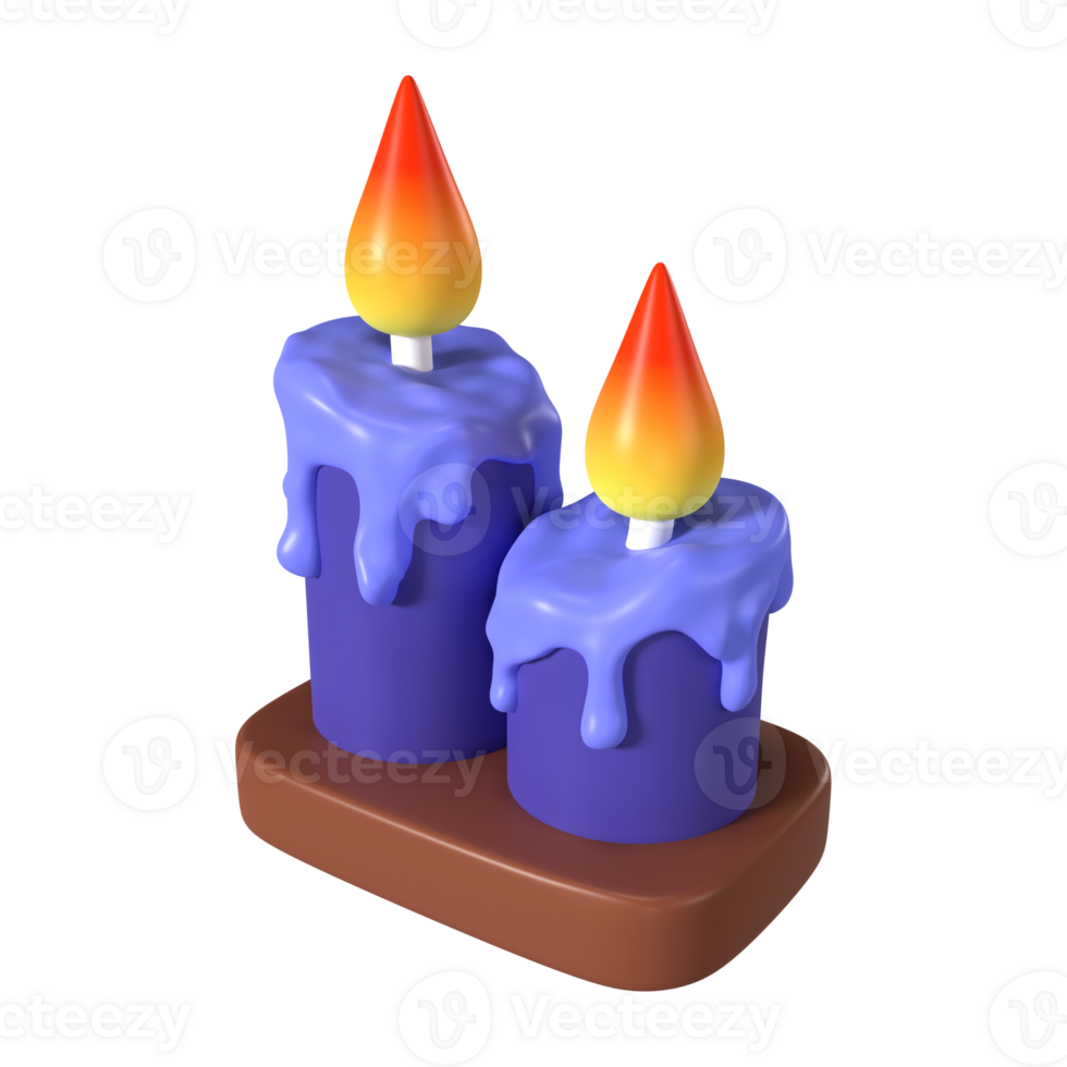 Candle 3D Illustration Icon png