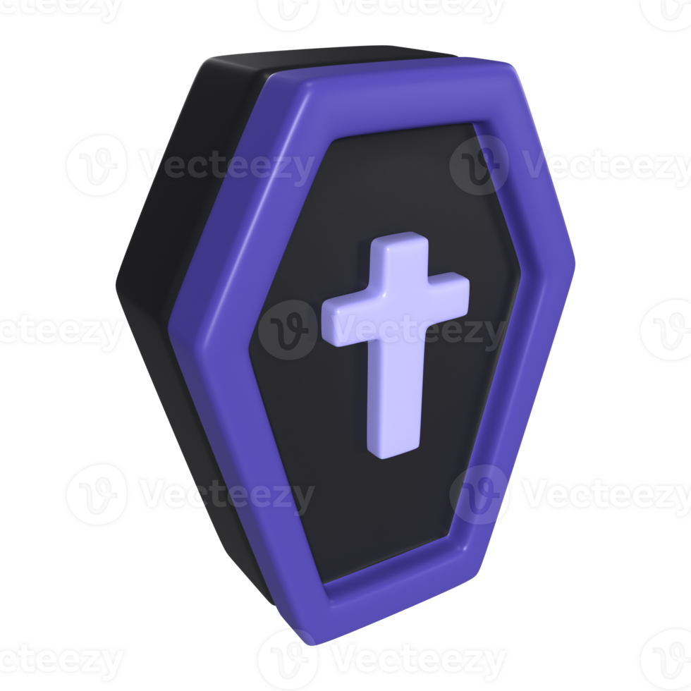 Coffin 3D Illustration Icon png