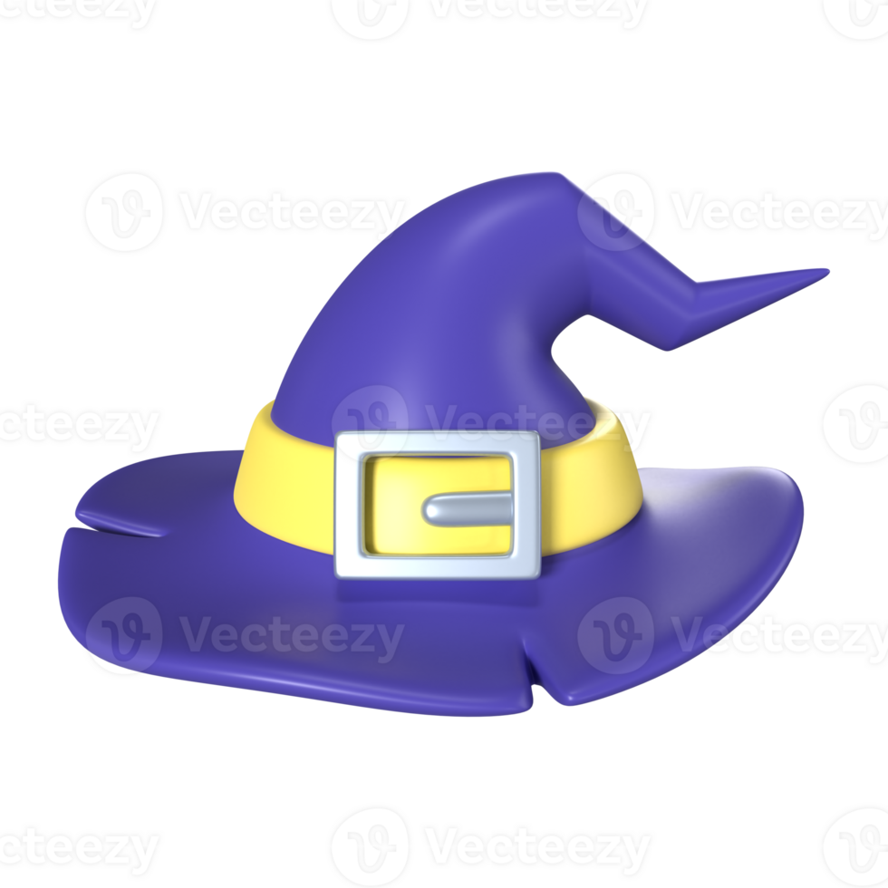 Witch Hat 3D Illustration Icon png