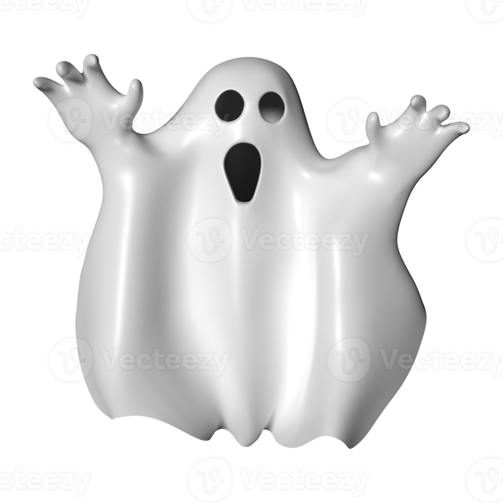 Ghost Cloth 3D Illustration Icon png