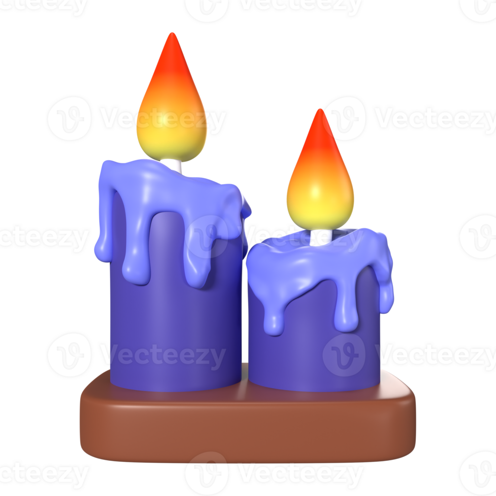 Candle 3D Illustration Icon png