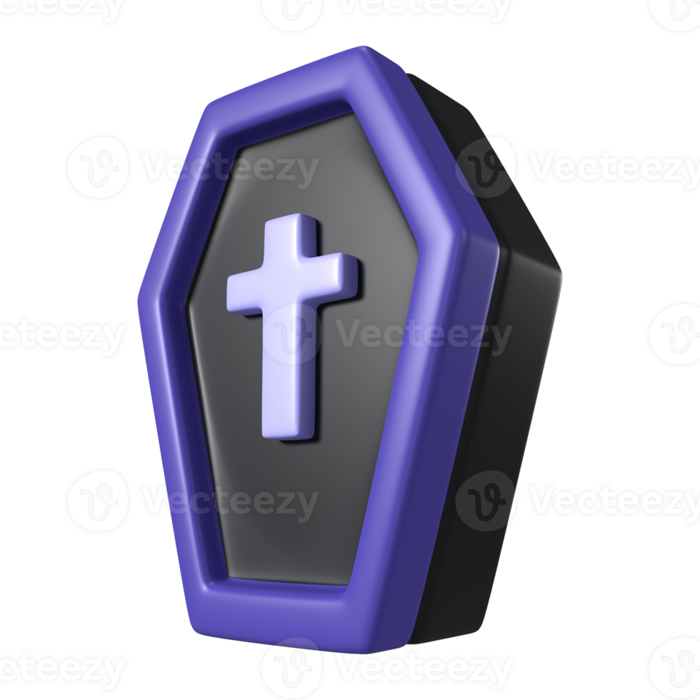 Coffin 3D Illustration Icon png