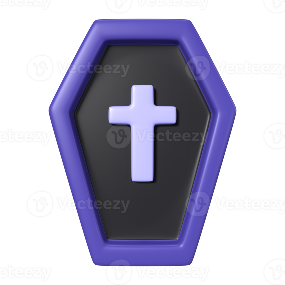 Coffin 3D Illustration Icon png