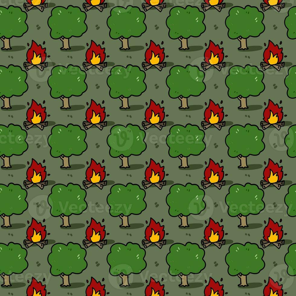 seamless background pattern with firewood. photo