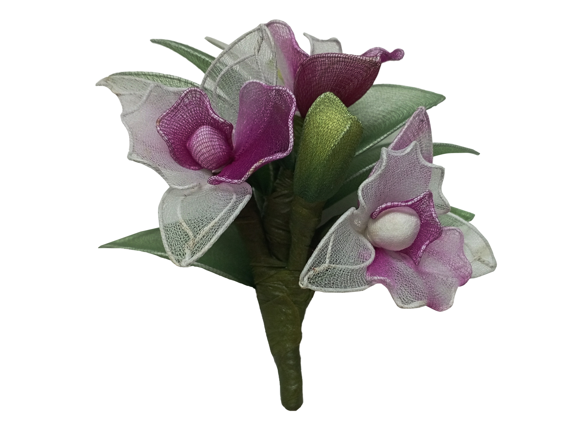 Artificial Fabric Flowers Orchid Petals For Arrangement Of Vases
