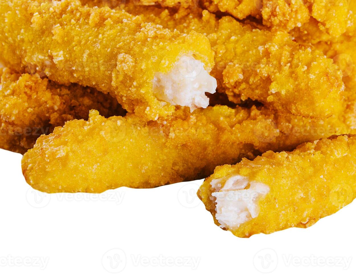 Chicken nugets isolated on white background photo