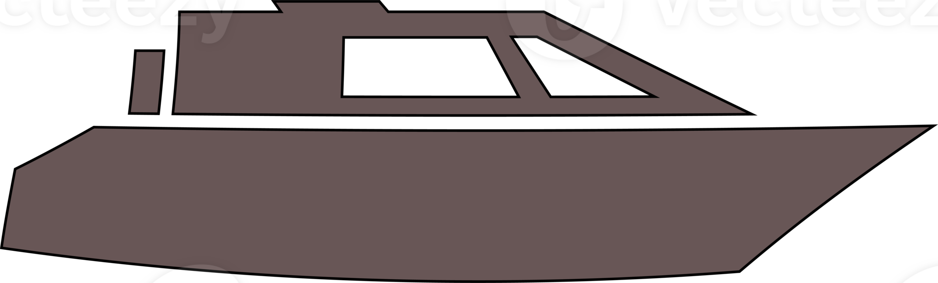 Boat water transport for decoration and design. png
