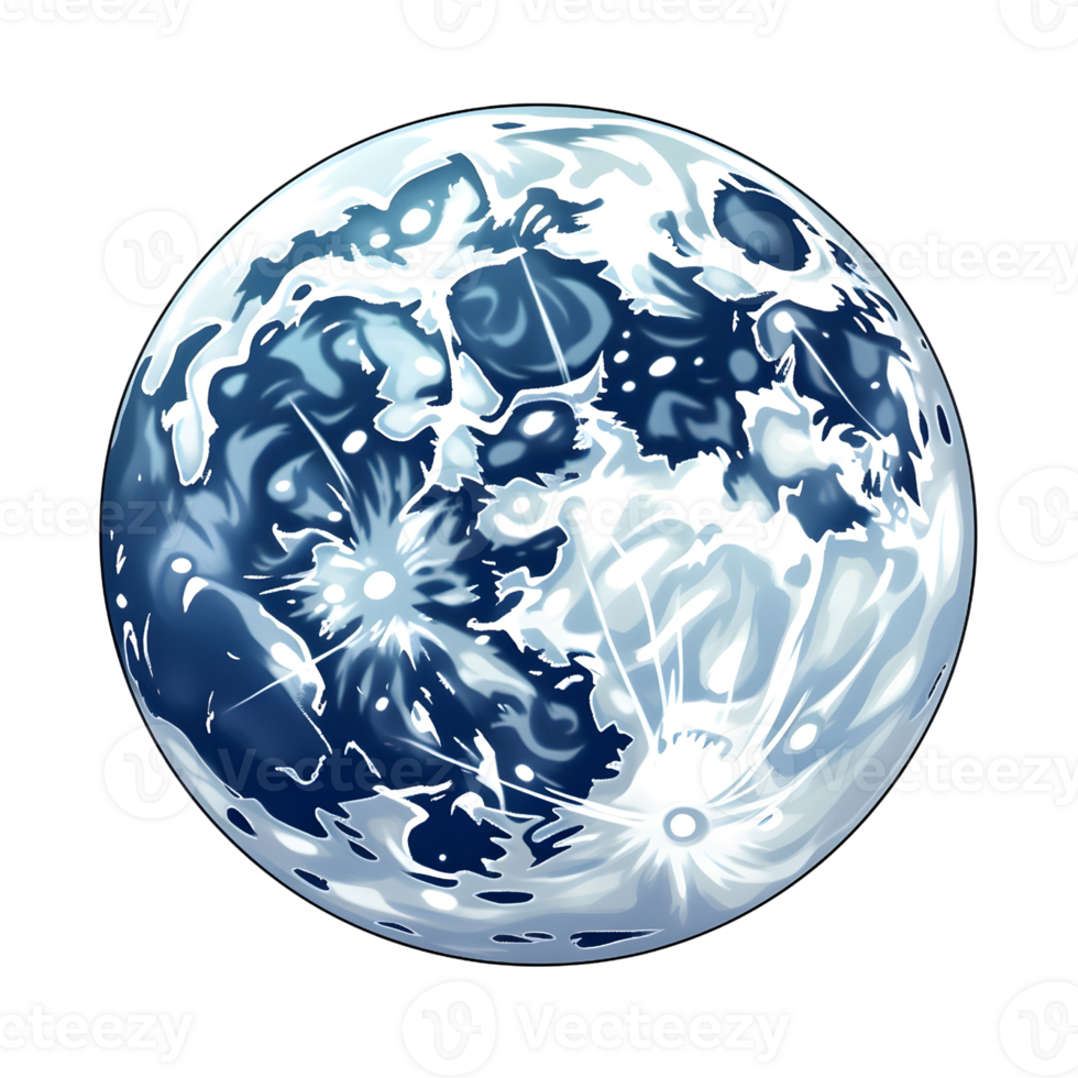 Full moon illustrations, ai generative png