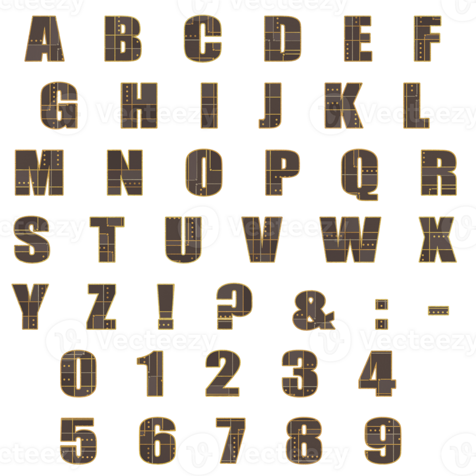 Alphabet front of graphics design png