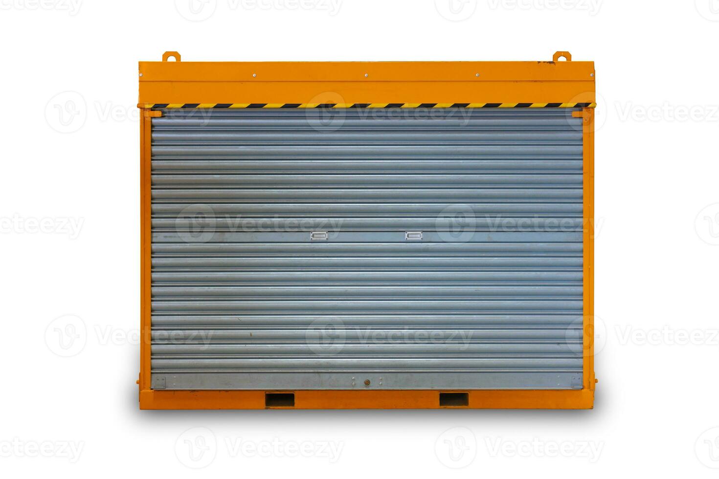 Industrial Equipments Tools Cabinet storage locker roller shutter door isolated on white background photo