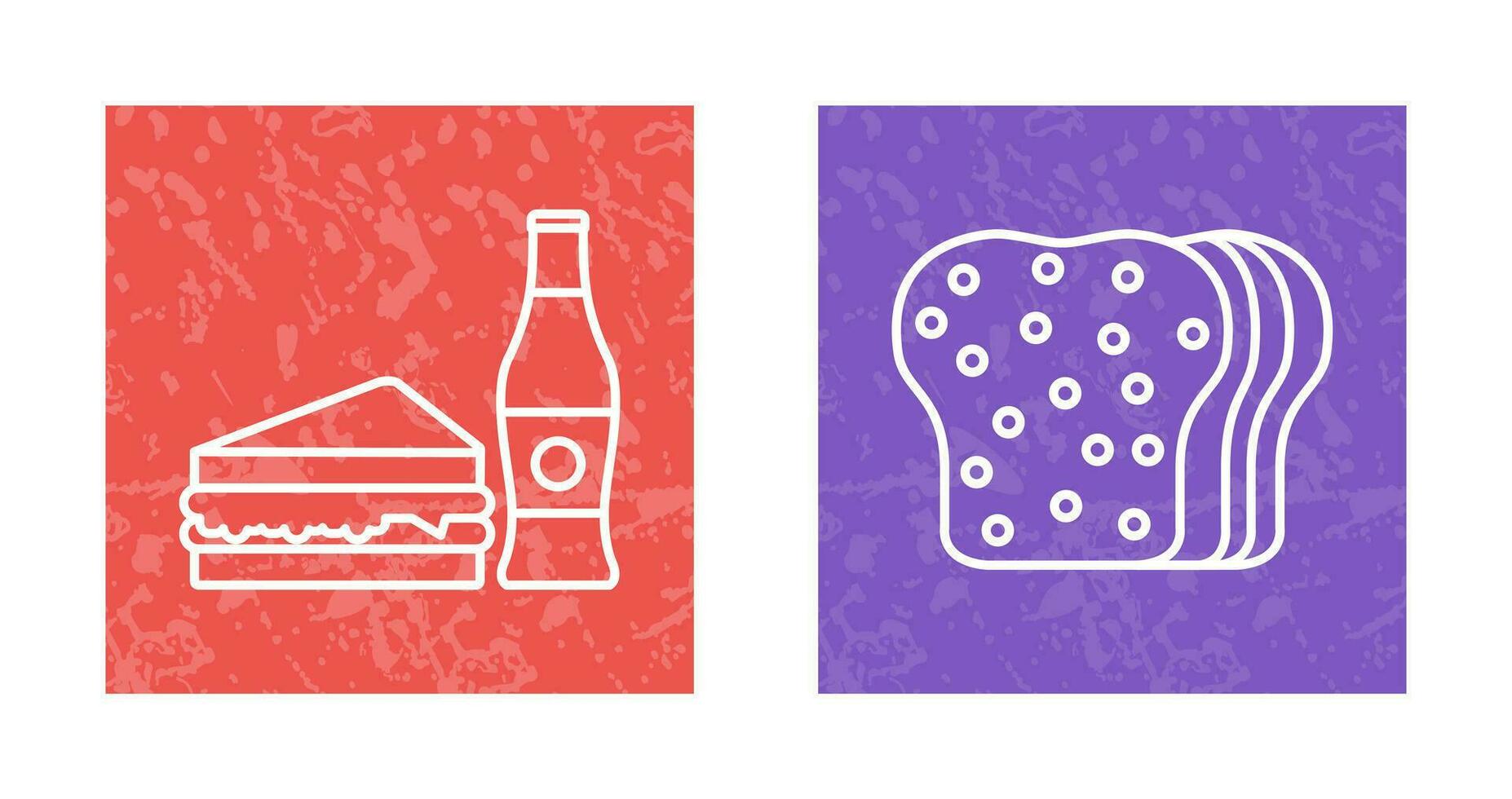 Junk Food and Bread Icon vector