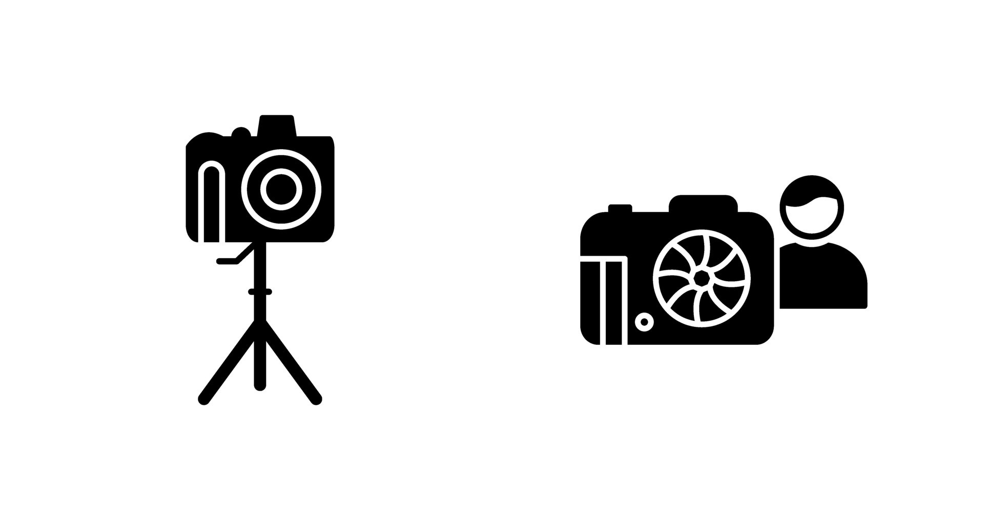 camera on stand and photographer Icon 32627035 Vector Art at Vecteezy