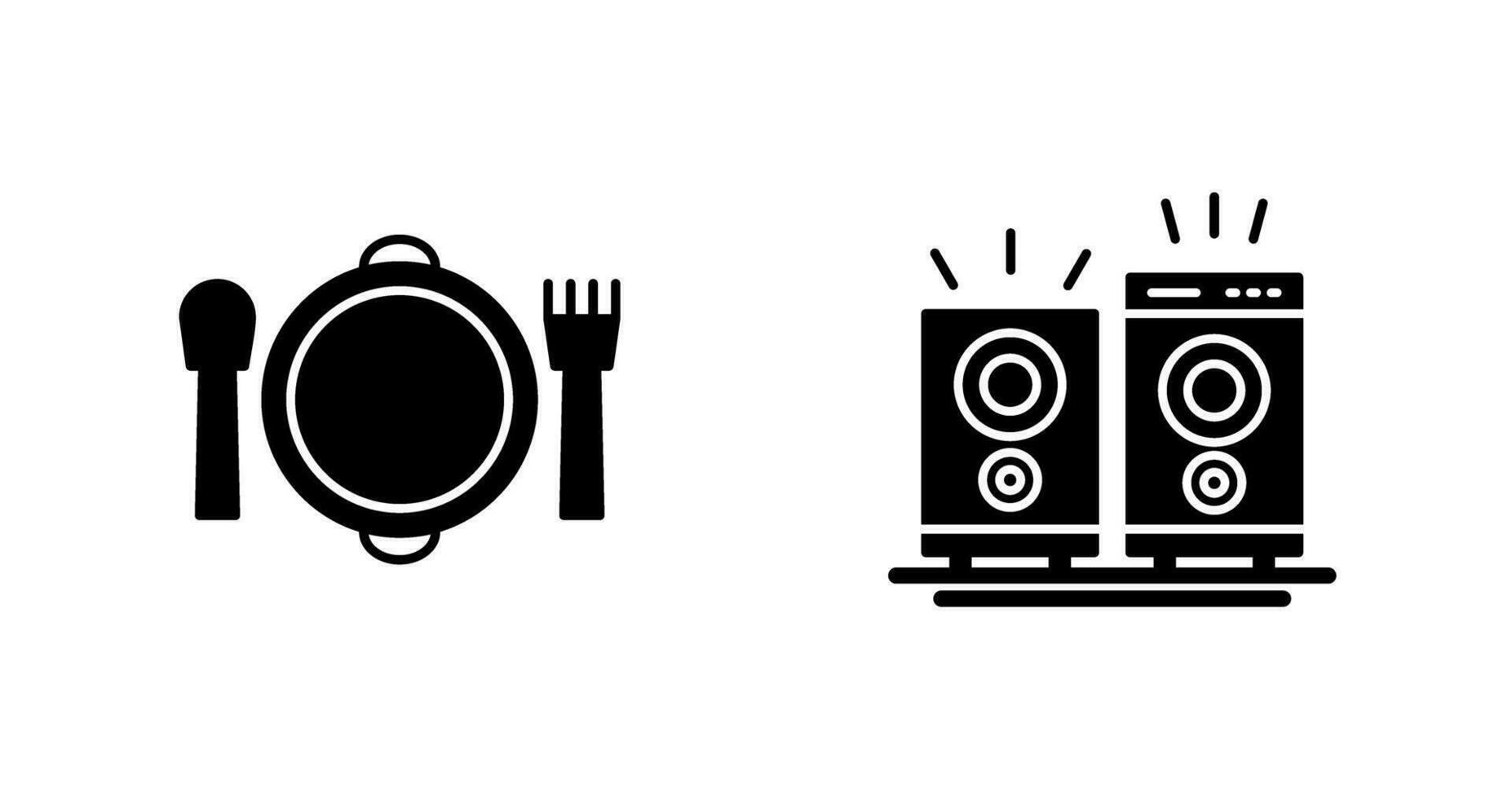 Banquet and Music Icon vector