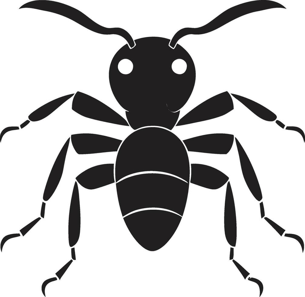 Elegant in Black Vector Art Ant Logo Black Vector Ant Logo The Epitome of Sophistication