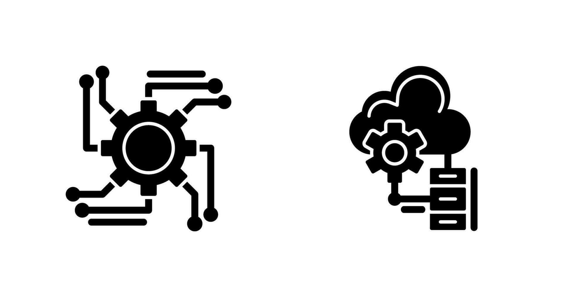 Automation and Big Data Icon vector
