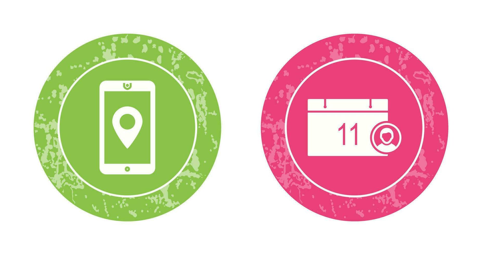 gps service and event management Icon vector