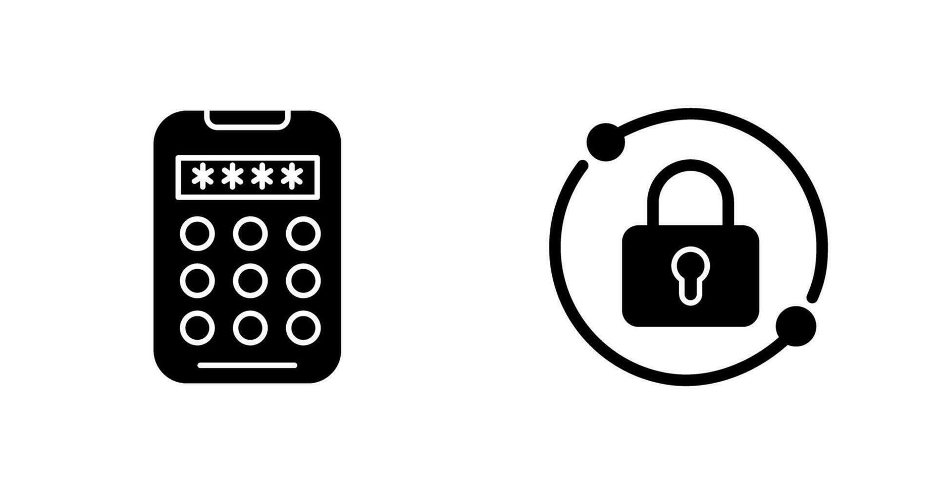 Pin Code and Pad Lock Icon 32628235 Vector Art at Vecteezy