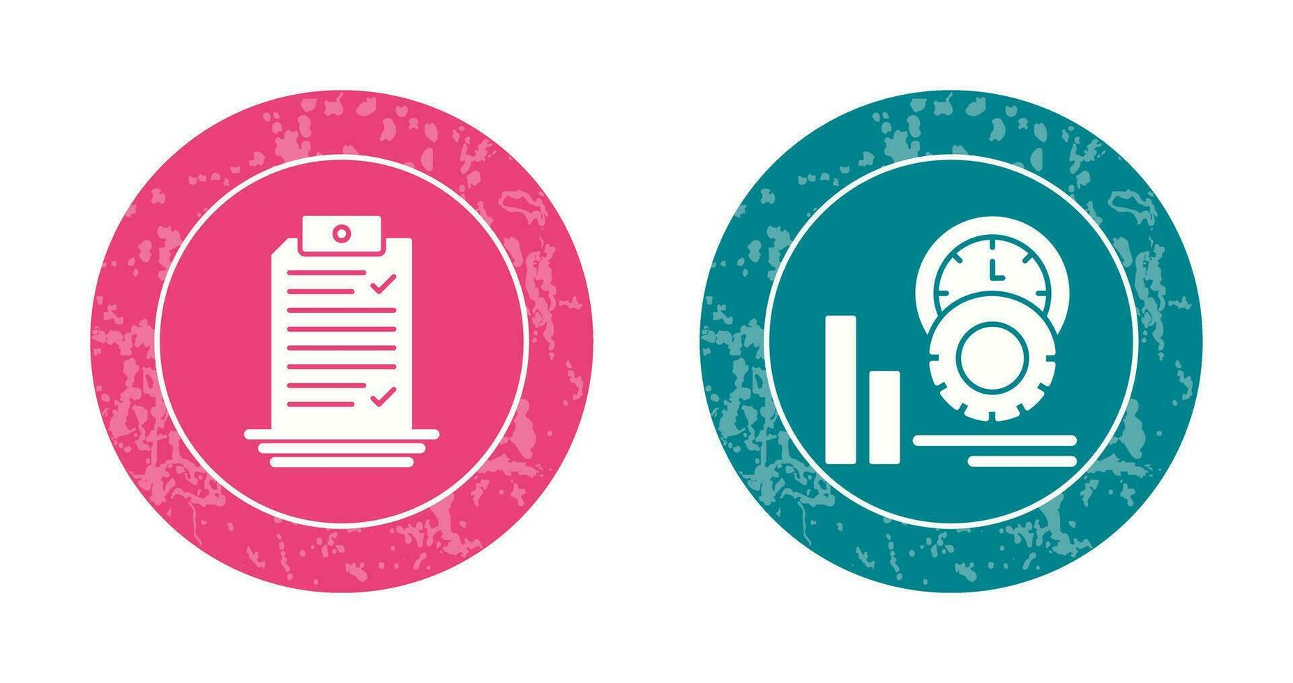 Check List and Performance Icon vector