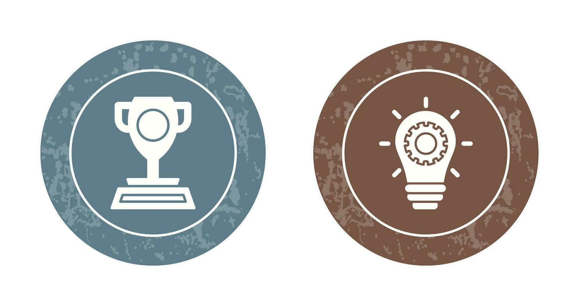 Trophy and Innoation Icon vector