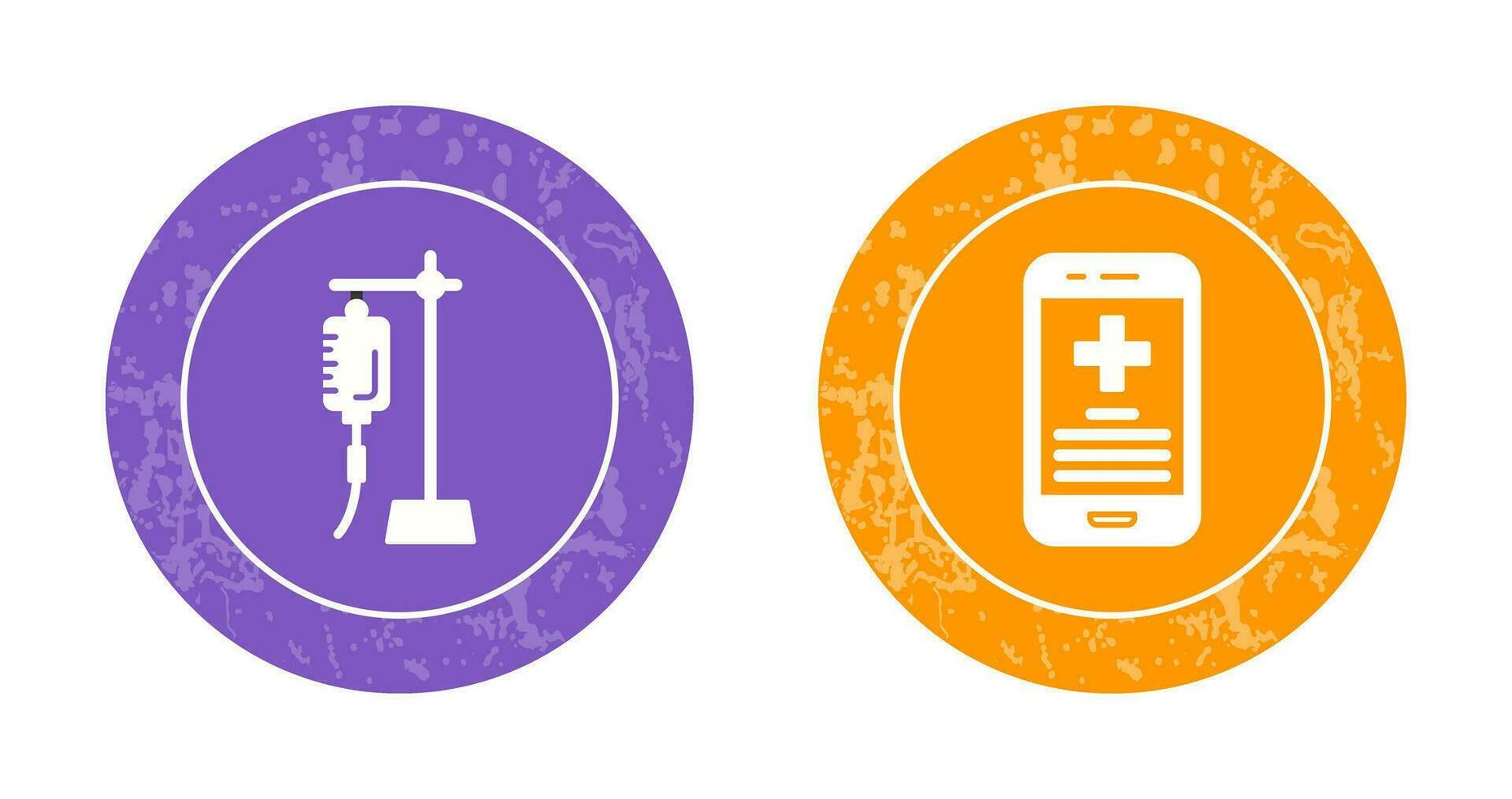 Saline and Smartphone Icon vector