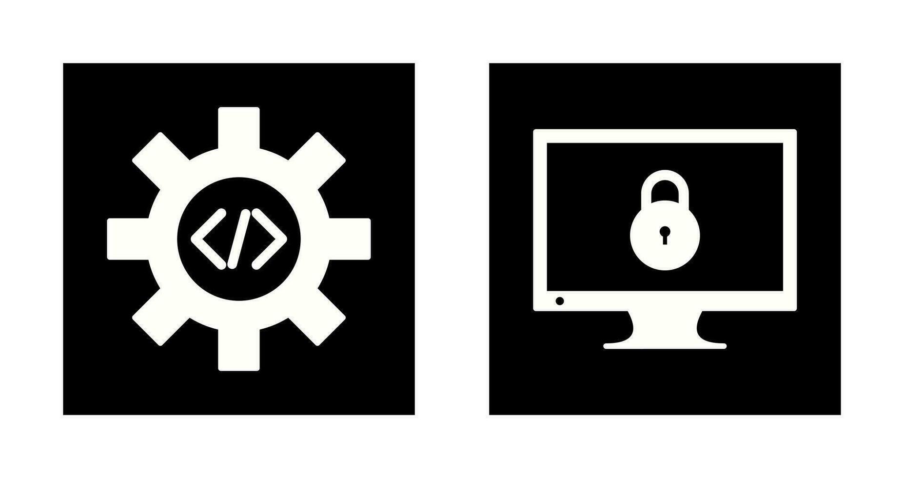 code optimization and closed access  Icon vector