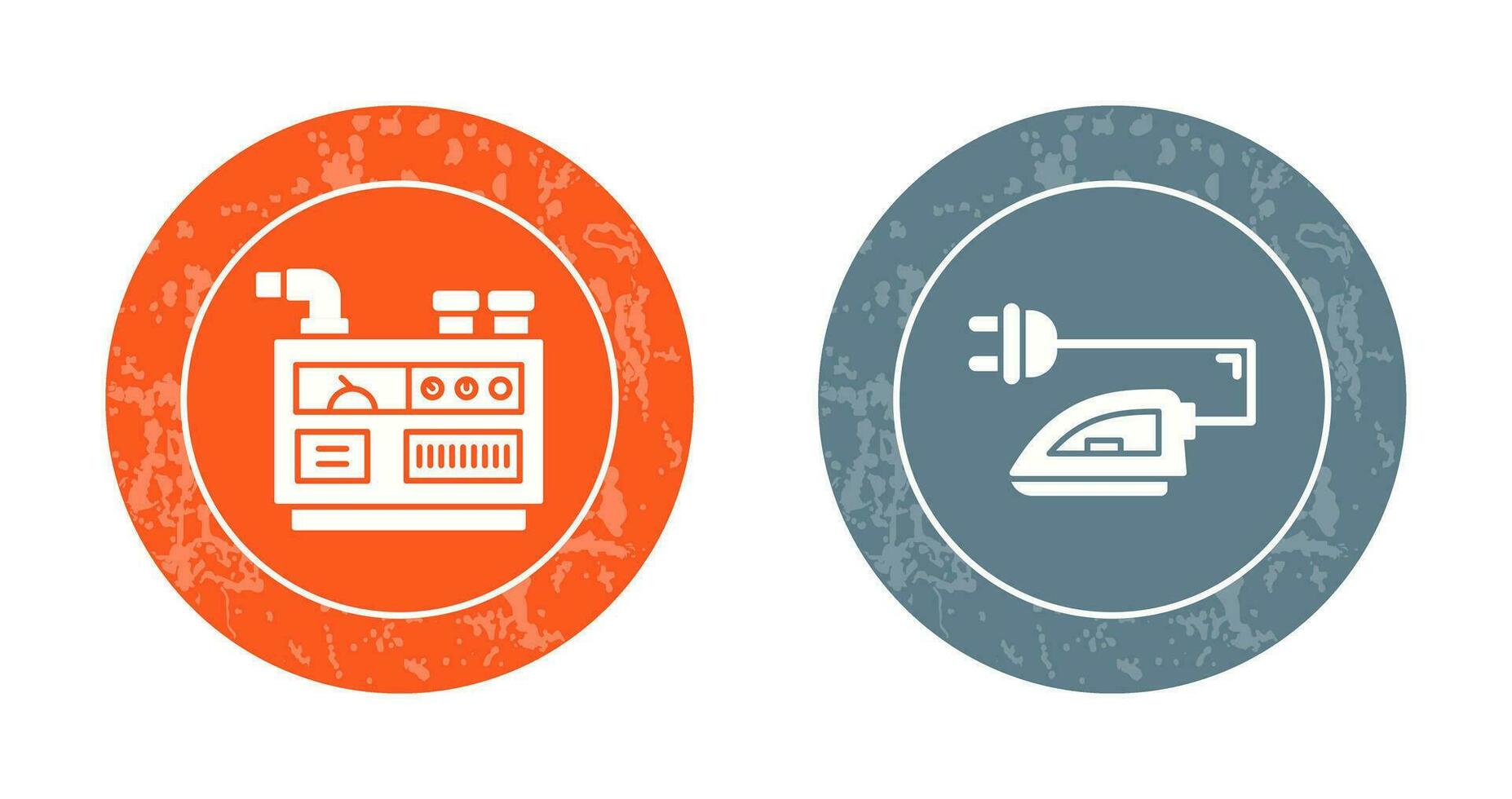 Generator and Iron Icon vector