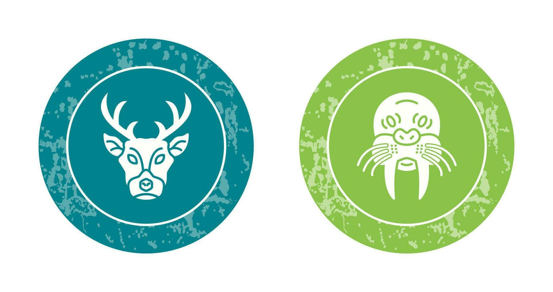 Deer and animal Icon vector