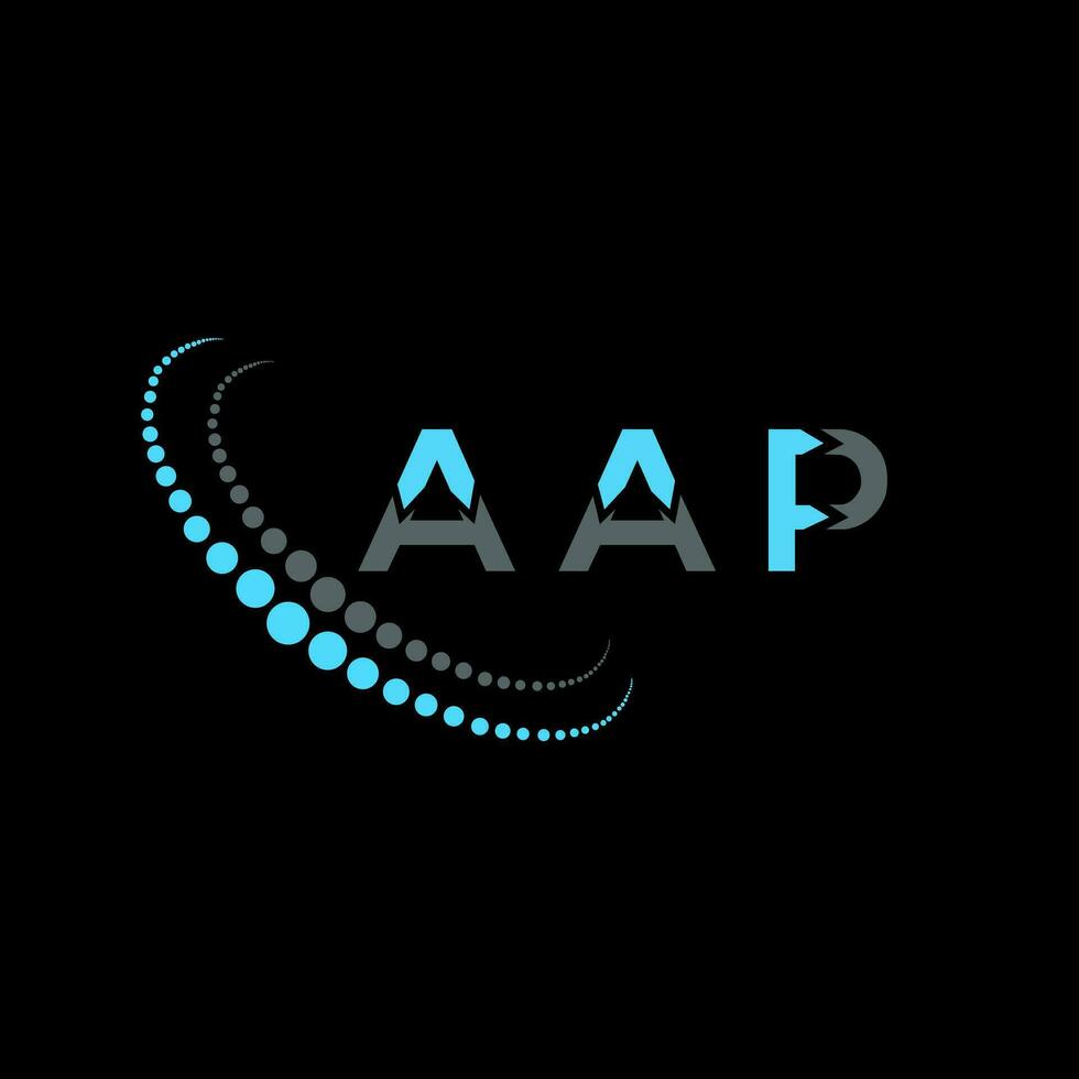 diseño creativo del logotipo de la letra aap. diseño único aap. vector