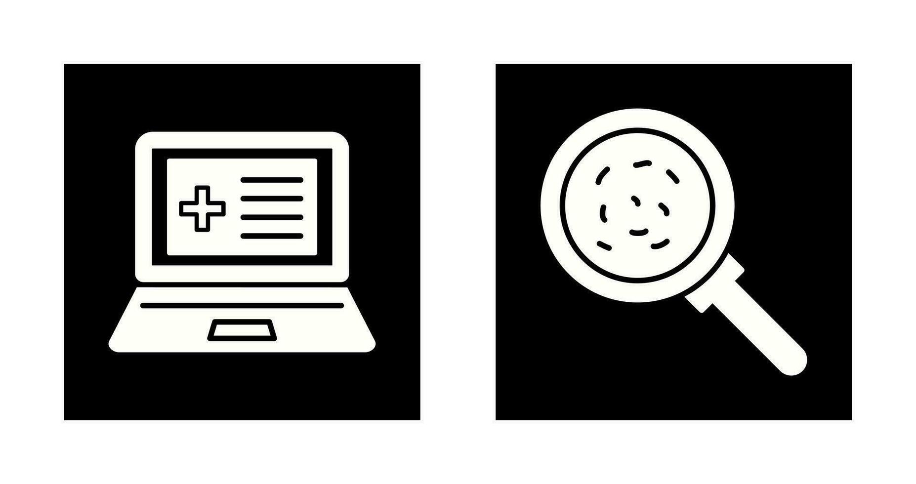 Laptop and Analytics Icon vector