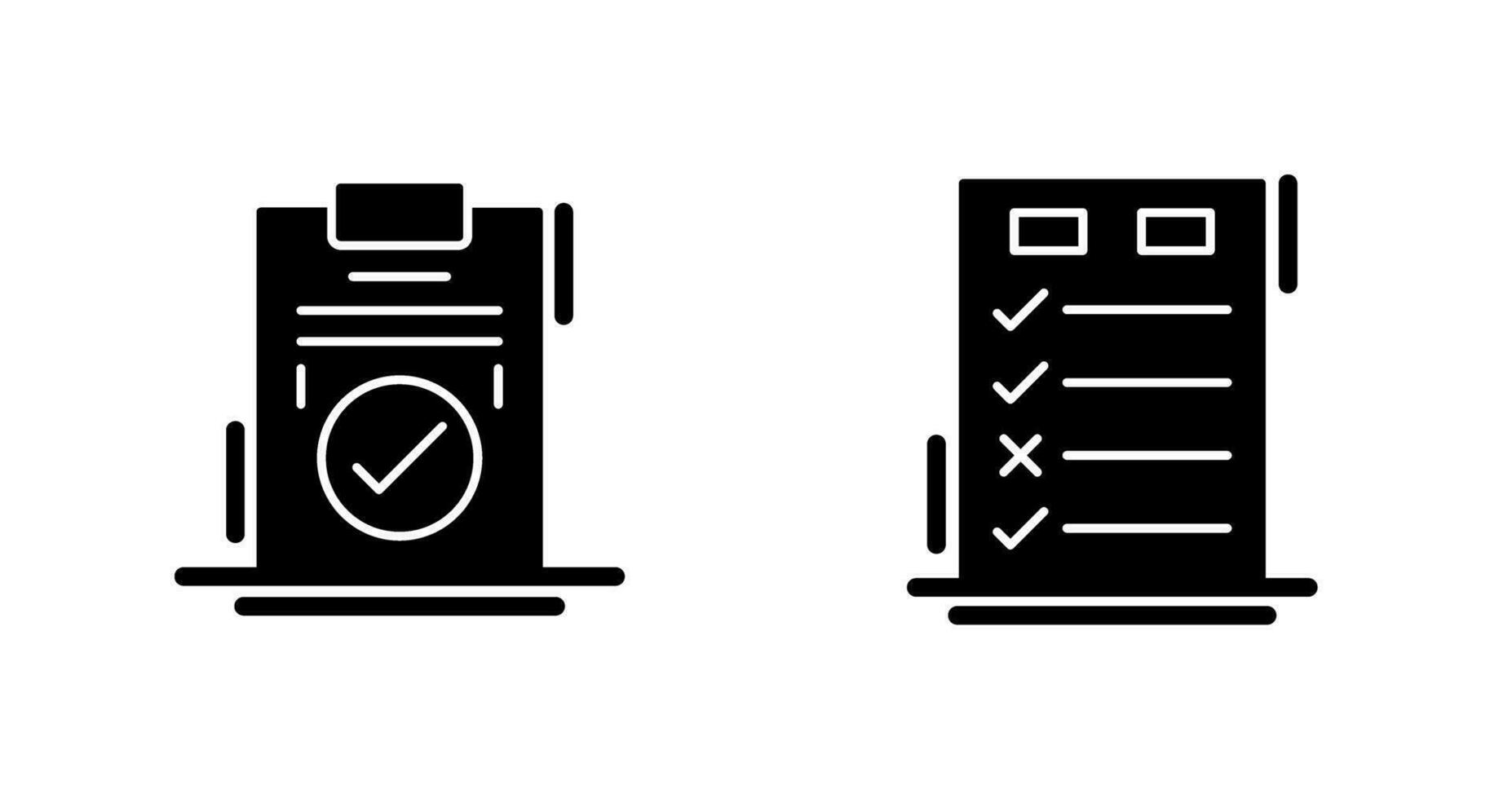 Today to Done Check List and Checkmark Icon vector