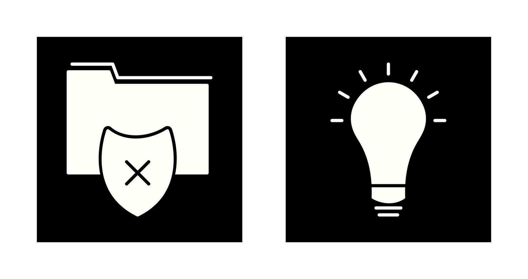 vulnerable folders and innovatives idea Icon vector
