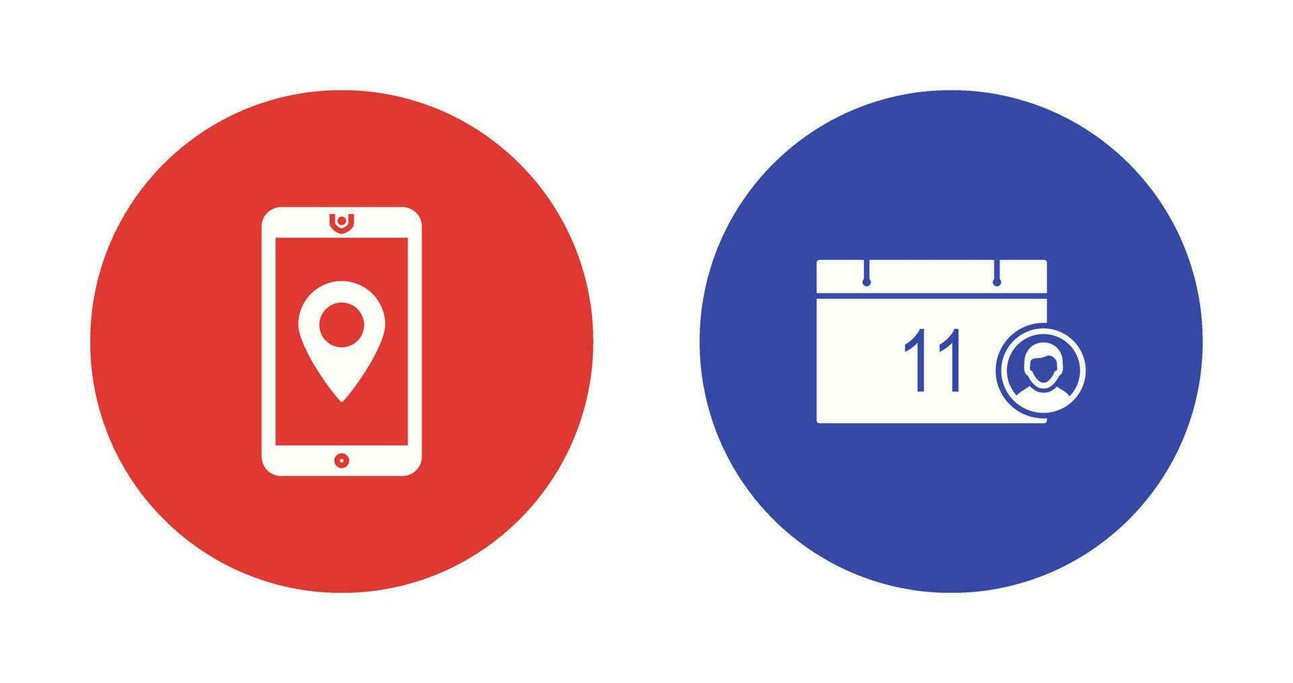 gps service and event management Icon vector